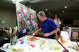 president bush painting.